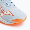 Buty do siatkówki damskie Mizuno Wave Lightning Elite blue finch/white/lava orange 7