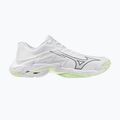 Buty do siatkówki damskie Mizuno Wave Lightning Elite white/balsam green/ambrosia