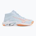 Buty do siatkówki damskie Mizuno Wave Lightning Elite Mid blue finch/whitelava orange 2