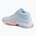 Buty do siatkówki damskie Mizuno Wave Lightning Elite Mid blue finch/whitelava orange 3