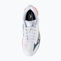 Buty do tenisa męskie Mizuno Wave Exceed Court AC white/insignia blue/orange 5