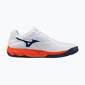 Buty do tenisa męskie Mizuno Wave Enforce Court 2 AC white/insignia blue/orange 2