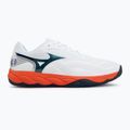 Buty do tenisa męskie Mizuno Wave Enforce Court 2 AC white/insignia blue/orange 2