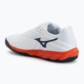 Buty do tenisa męskie Mizuno Wave Enforce Court 2 AC white/insignia blue/orange 3