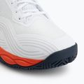 Buty do tenisa męskie Mizuno Wave Enforce Court 2 AC white/insignia blue/orange 7