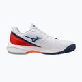 Buty do tenisa męskie Mizuno Neo Ace AC white/insignia blue/orange 2