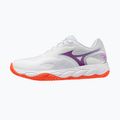 Buty do tenisa damskie Mizuno Wave Enforce Court 2 CC white/dahlia/sunstone