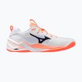 Buty do piłki ręcznej Mizuno Wave Stealth Neo 2.1 white/black/flamingo coral 2