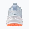 Buty do piłki ręcznej damskie Mizuno Wave Stealth Neo 2.1 blue finch/lava orange/white 2