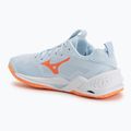Buty do piłki ręcznej damskie Mizuno Wave Stealth Neo 2.1 blue finch/lava orange/white 3