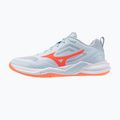 Buty do piłki ręcznej damskie Mizuno Wave Stealth Pro blue finch/lava orange 8