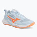 Buty do piłki ręcznej damskie Mizuno Wave Stealth Pro blue finch/lava orange
