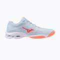Buty do siatkówki damskie Mizuno Wave Lightning Pro blue finch/lava orange/flamingo coral 2