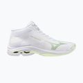 Buty do siatkówki damskie Mizuno Wave Lightning Pro Mid white/aqua gray/ambrosia