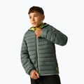 Kurtka puchowa dziecięca REGATTA Hooded Marizion dark forest green/wild lime 6