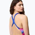 Strój pływacki jednoczęściowy damski Speedo FL Placement Printed Powerback brushy shadows/cruise 5