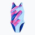 Strój pływacki jednoczęściowy damski Speedo FL Placement Printed Powerback brushy shadows/cruise 7
