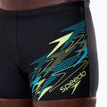 Bokserki kąpielowe męskie Speedo Medley Logo Aquashort anthracite/hyper teal 6