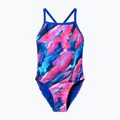 Strój pływacki jednoczęściowy damski Speedo FL Printed Turnback brushy glitch/hope 6