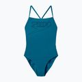 Strój pływacki jednoczęściowy damski Speedo Endurance+ Logo Thin Strap teal abyss