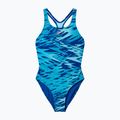 Strój kąpielowy jednoczęściowy dziecięcy Speedo Hyperboom Print Medalist night watch/hyper teal