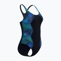 Strój pływacki jednoczęściowy damski Speedo Print Medalist anthracite 4
