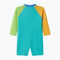 Strój kąpielowy jednoczęściowy dziecięcy Speedo Colorblock Zip LS aqua breeze 2