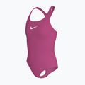 Strój kąpielowy jednoczęściowy dziecięcy Nike Effortless Essential desert pink