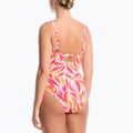 Strój pływacki jednoczęściowy damski Nike V-Neck desert pink 2