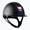 Kask jeździecki Samshield Shadowmatt Sparkling Vintage Rose Top Rose Gold Chrom czarny