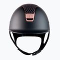 Kask jeździecki Samshield Shadowmatt Sparkling Vintage Rose Top Rose Gold Chrom czarny 3