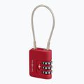 Kłódka Samsonite Cablelock 3 Dial TSA red 2