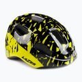Kask rowerowy dziecięcy Lazer Nutz KinetiCore black flash/yellow