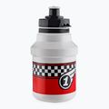 Bidon rowerowy z koszykiem dziecięcy Polisport Race+ 300 ml white/red