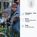 Fotelik rowerowy bobike One Mini chocolate brown 7