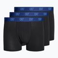 Bokserki męskie CR7 Basic Trunk 3 pary black/ blue