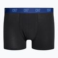 Bokserki męskie CR7 Basic Trunk 3 pary black/ blue 2