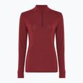Bluza termoaktywna damska Dovre Wool Zip burgundy 4