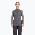 Bluza termoaktywna damska Dovre Wool Organic Half Zip grey