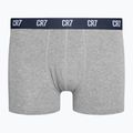 Bokserki męskie CR7 Basic Trunk 3 pary grey melange/white/navy 5