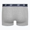 Bokserki męskie CR7 Basic Trunk 3 pary grey melange/white/navy 6