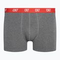 Bokserki męskie CR7 Basic Trunk 3 pary grey melange/red/navy 2