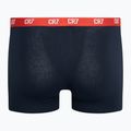 Bokserki męskie CR7 Basic Trunk 3 pary grey melange/red/navy 9