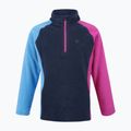 Bluza polarowa dziecięca Color Kids Fleece Pulli Colorblock festival fuchsia