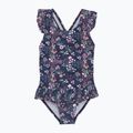Strój kąpielowy jednoczęściowy dziecięcy Color Kids Frills AOP dark/denim