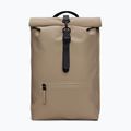 Plecak miejski Rains Rucksack Rolltop 13 + 4 l Beige
