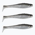 Przynęta gumowa DRAGON Fishing Lunatic 3 szt. clear/black/silver glitter