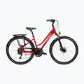 Rower trekkingowy damski KROSS Trans 5.0 W czerwony/srebrny/połysk