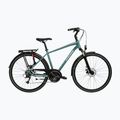 Rower trekkingowy męski KROSS Trans 3.0 zielony/srebrny/połysk