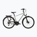 Rower trekkingowy męski KROSS Trans 3.0 srebrny/błękitny/połysk
